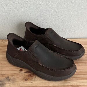 Skechers Hands Free Slip-Ins Arch Fit Motley Milo Mens Moc Closed Toe 10.5